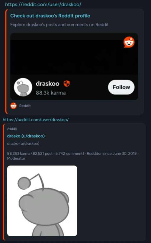 A user — reddit.com vs aeddit.com